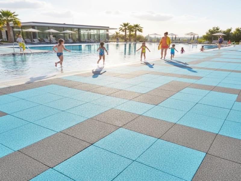 EPDM outdoor playground flooring engineered for UV stability